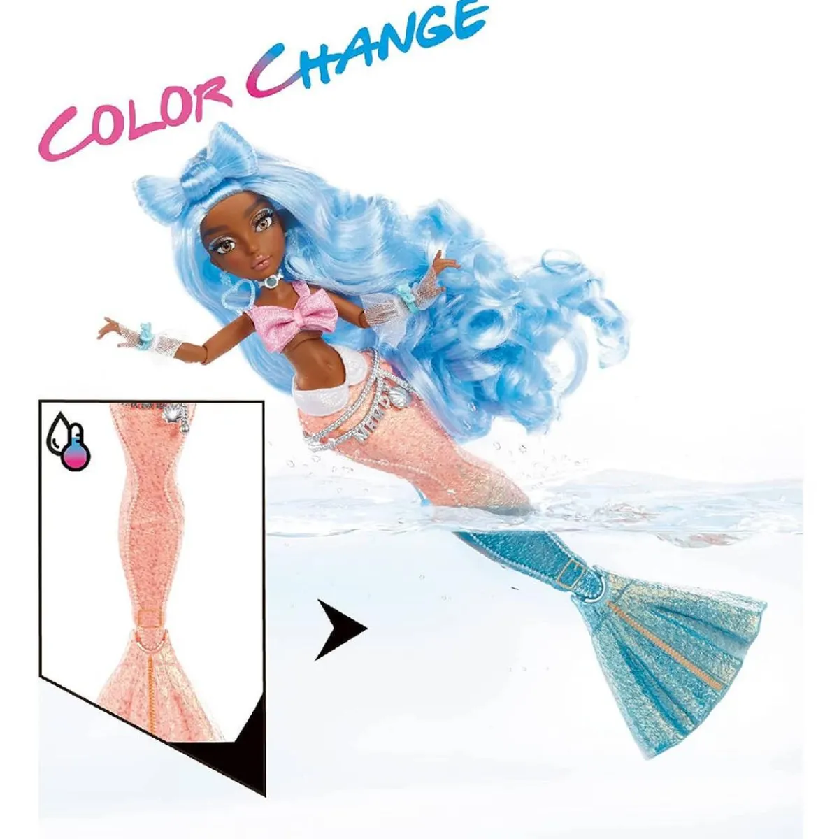 TOYS "R" US Muñecas*Mermaze Mermaidz - Shellnelle - Muñeca Sirena