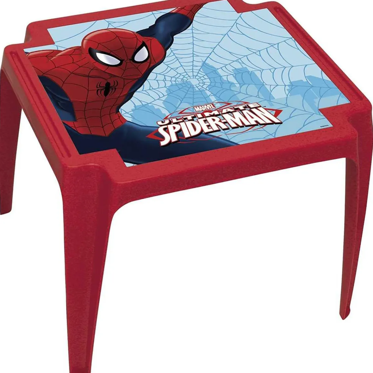 SPIDERMAN Estilo De Vida*Mesa infantil monoblock de plástico con diseño animado ㅤ
