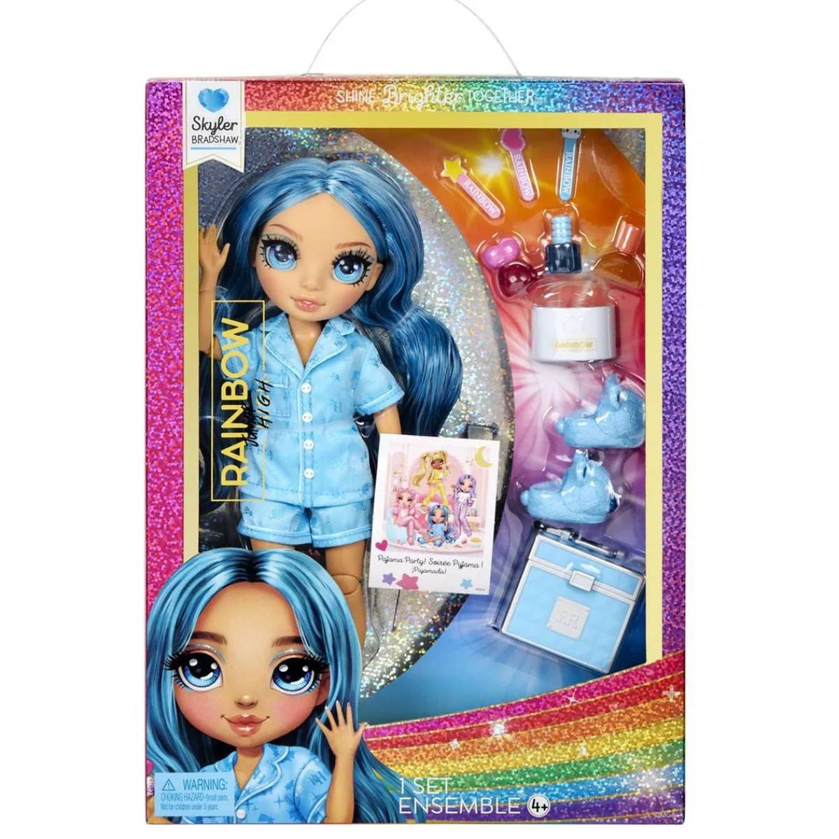 RAINBOW HIGH Muñecas*MGA - Junior High PJ Party Muñeca Skyler Blue ㅤ