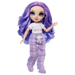 RAINBOW HIGH Muñecas*MGA - Pijama Party - Violet (Morado) ㅤ
