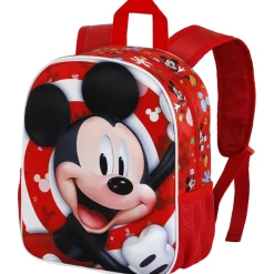 KARACTER MANIA Material Escolar*Mickey Mouse - Mochila Preescolar 3D Compacta Roja ㅤ