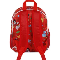 KARACTER MANIA Material Escolar*Mickey Mouse - Mochila Preescolar 3D Compacta Roja ㅤ
