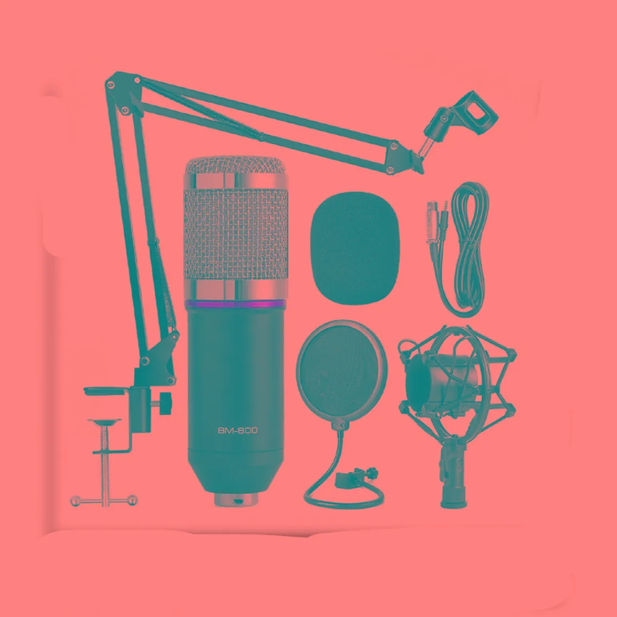 KLACK EUROPE Figuras De Acción|Música*Micrófono condensador profesional BMKLACK 800