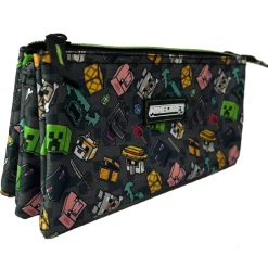 MINECRAFT Material Escolar*- Portatodo triple Pixel 25