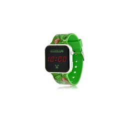 KIDS EUROSWAN S.L. Coleccionables Y Mini Mundos*Minecraft - Reloj LED digital estilo Minecraft, multicolor ㅤ