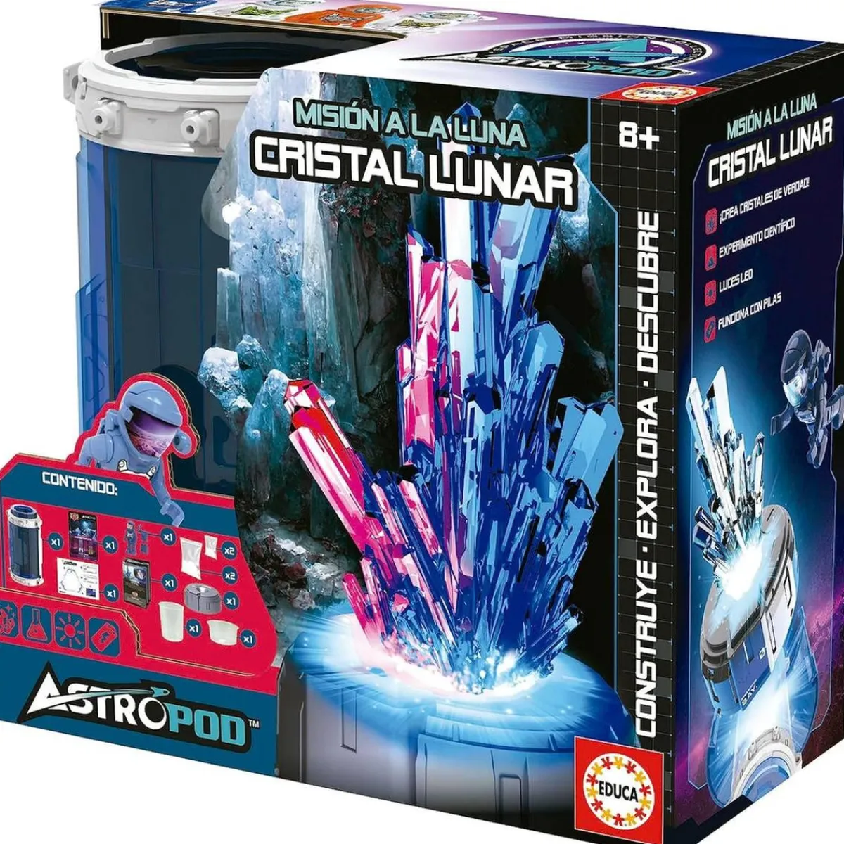 EDUCA Steam*Misión Cristalina: Aprende a cultivar colores con químicos y polvo de cristal, experimentos científicos reales. ㅤ