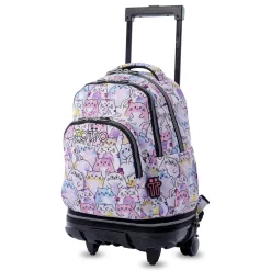 TOTTO Material Escolar*Mochila Desmontable Tiza Glitter - PAWS