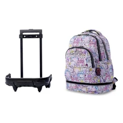 TOTTO Material Escolar*Mochila Desmontable Tiza Glitter - PAWS