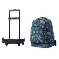 TOTTO Material Escolar*Mochila Desmontable Tiza - Button