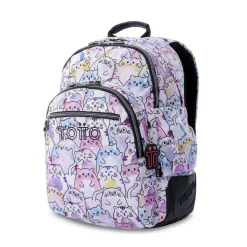 TOTTO Material Escolar*Mochila Rayol Glitter - Paws
