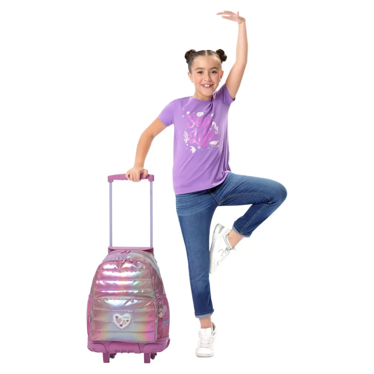 TOTTO Material Escolar*Mochila Rue Bomper Glowy L