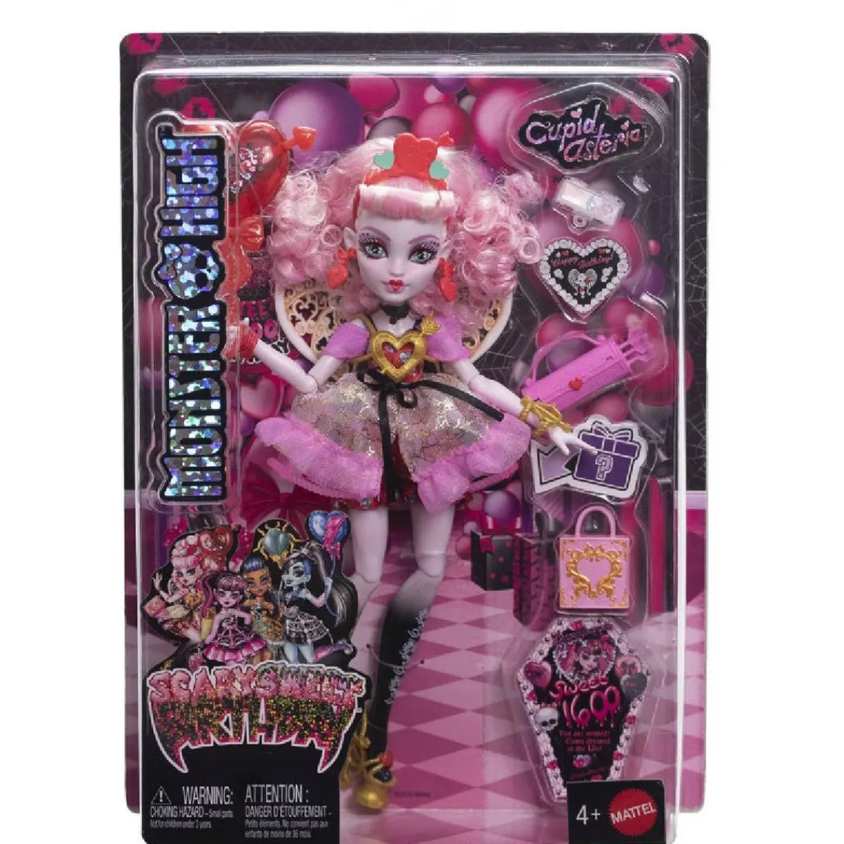 MONSTER HIGH Muñecas*- Cupid Asteria - Colección Scary Sweet Birthday