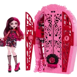 MATTEL Muñecas*Monster High - Muñeca Skulltimate Draculaura con armario y accesorios