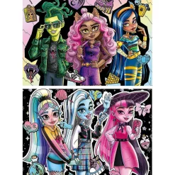 EDUCA BORRAS Juegos Y Puzzles*Monster High - Set de 2 puzzles infantiles de 100 piezas con imágenes de Monster High