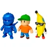 BIZAK Figuras De Acción*Monsterflex - Pack 3 Stumble Guys
