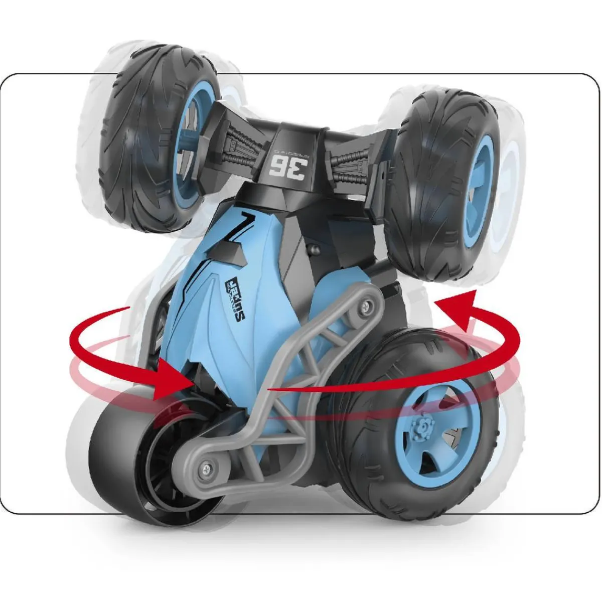 MOTORI & CO Vehículos Y Circuitos*Motor & Co - Coche RC acrobacias con luz (varios colores)