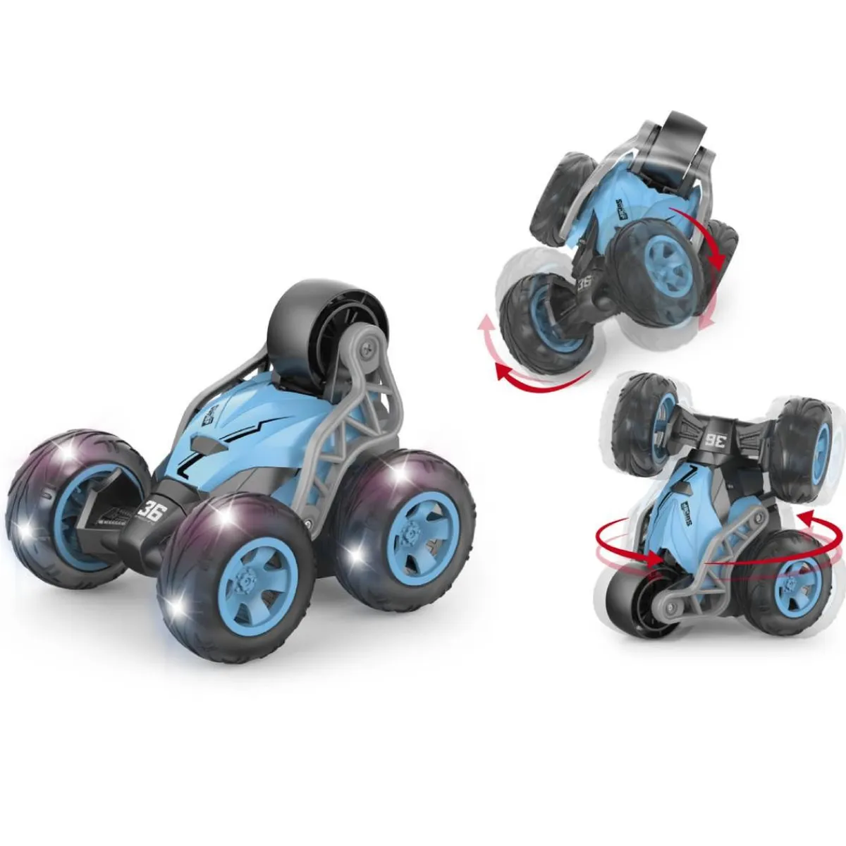 MOTORI & CO Vehículos Y Circuitos*Motor & Co - Coche RC acrobacias con luz (varios colores)