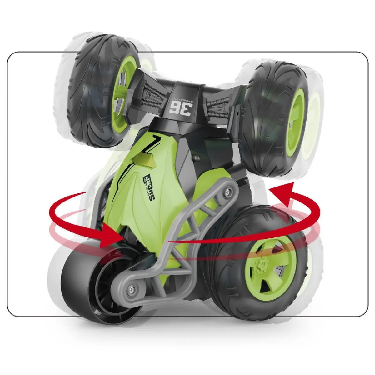 MOTORI & CO Vehículos Y Circuitos*Motor & Co - Coche RC acrobacias con luz (varios colores)