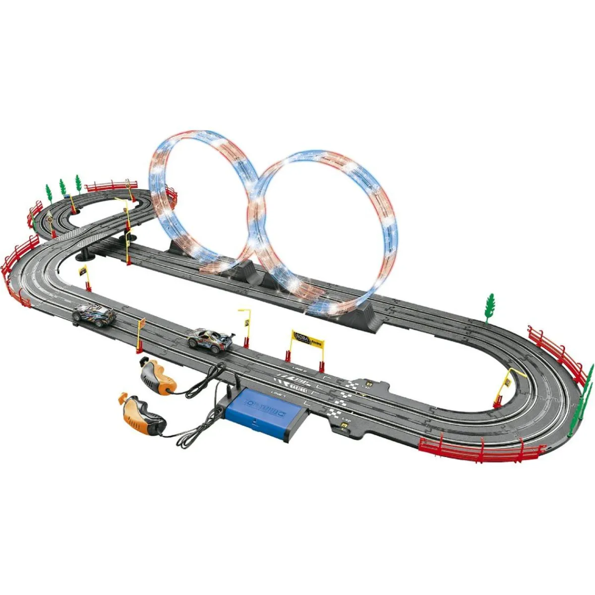 MOTOR & CO R/C Vehículos Y Circuitos*Motor & Co - Pista de Carreras Adrenaline Flash 7,4 m con dos Coches