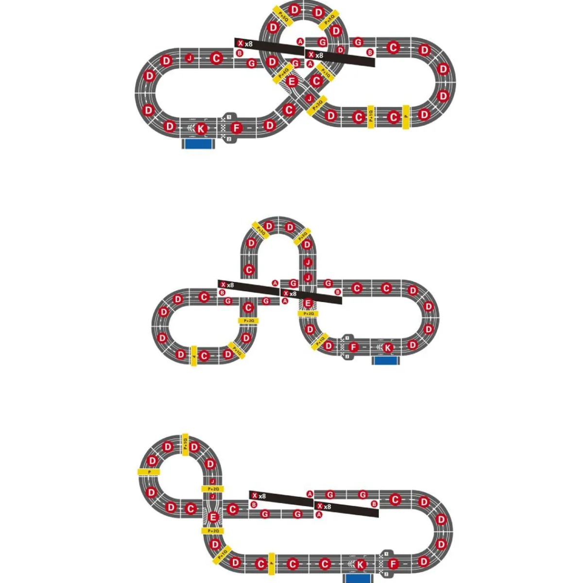 MOTOR & CO R/C Vehículos Y Circuitos*Motor & Co - Pista de Carreras Adrenaline Flash 7,4 m con dos Coches