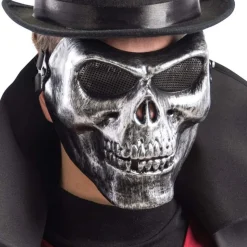 TOYS "R" US Disfraces|Halloween*Máscara de teschio gris en plástica rígida