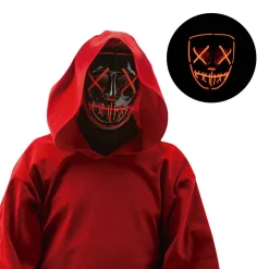 RUBIE'S Disfraces|Halloween*Máscara Maniaco con Luz