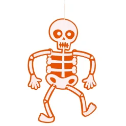 RUBIE'S Halloween*Móvil Esqueleto de Fieltro Naranja 70 cm