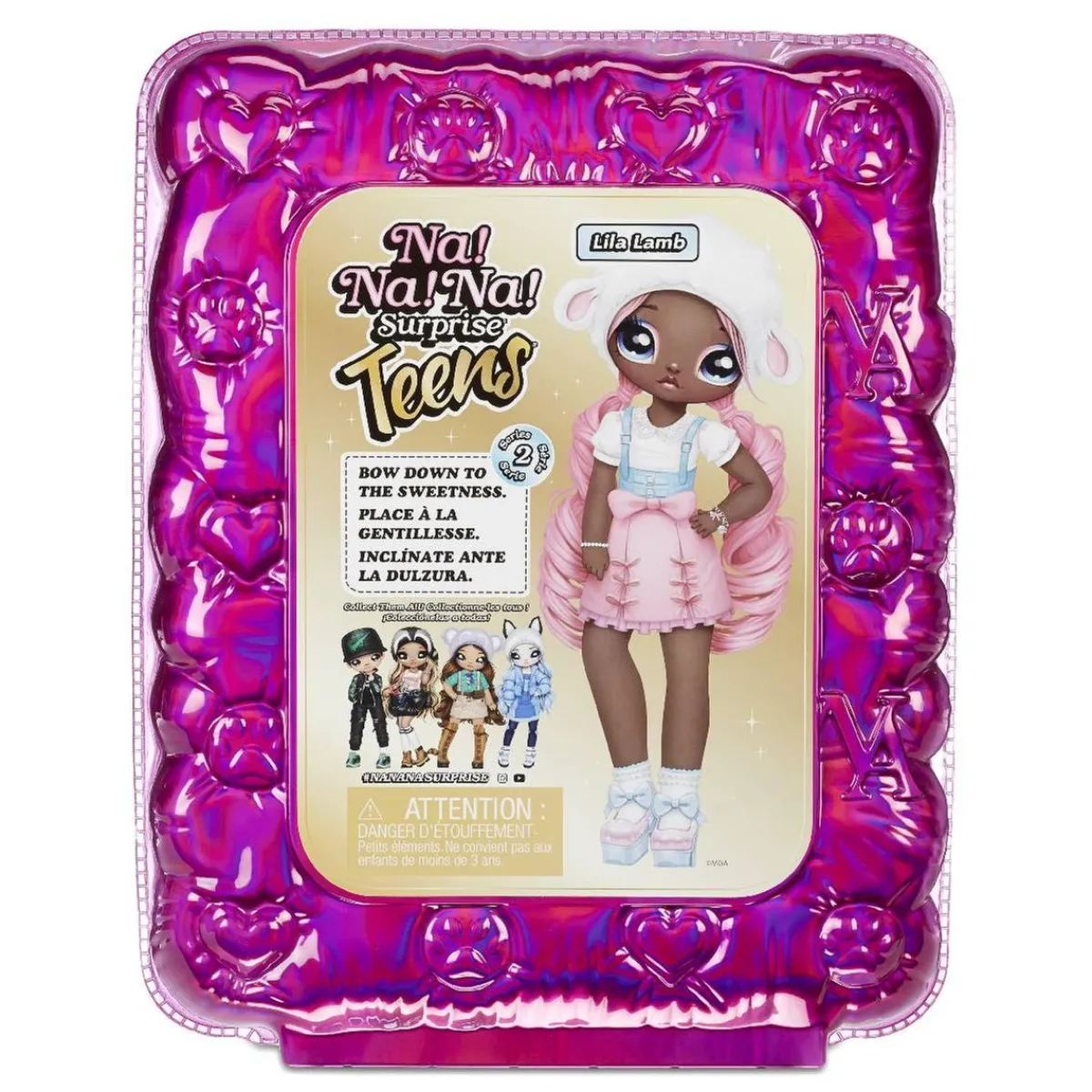 NA NA NA Coleccionables Y Mini Mundos*Na! Na! Na! Surprise - Lila Lamb - Muñeca Teens