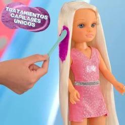 NANCY Muñecas*- Muñeca con pelo súper largo y accesorios para crear peinados ㅤ