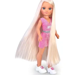 NANCY Muñecas*- Muñeca con pelo súper largo y accesorios para crear peinados ㅤ