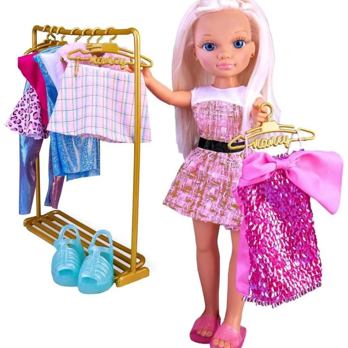 NANCY Muñecas*- Vestidor de looks con ropa y accesorios para muñeca glamurosa ㅤ