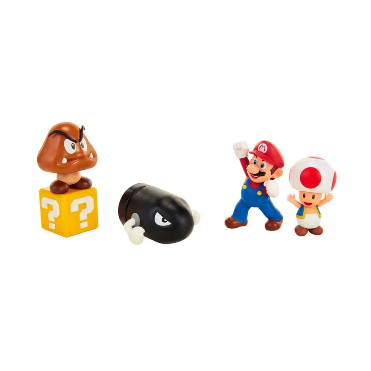 NINTENDO Figuras De Acción*- Super Mario - Set Diorama Dehesa Bellotera con 4 Figuras y 1 Accesorio ㅤ
