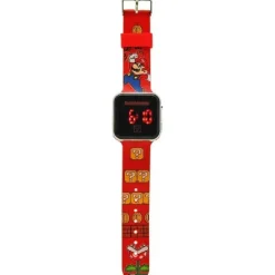 KIDS EUROSWAN S.L. Coleccionables Y Mini Mundos*Nintendo - Super Mario - Super Mario Reloj LED digital estilo Bros ㅤ
