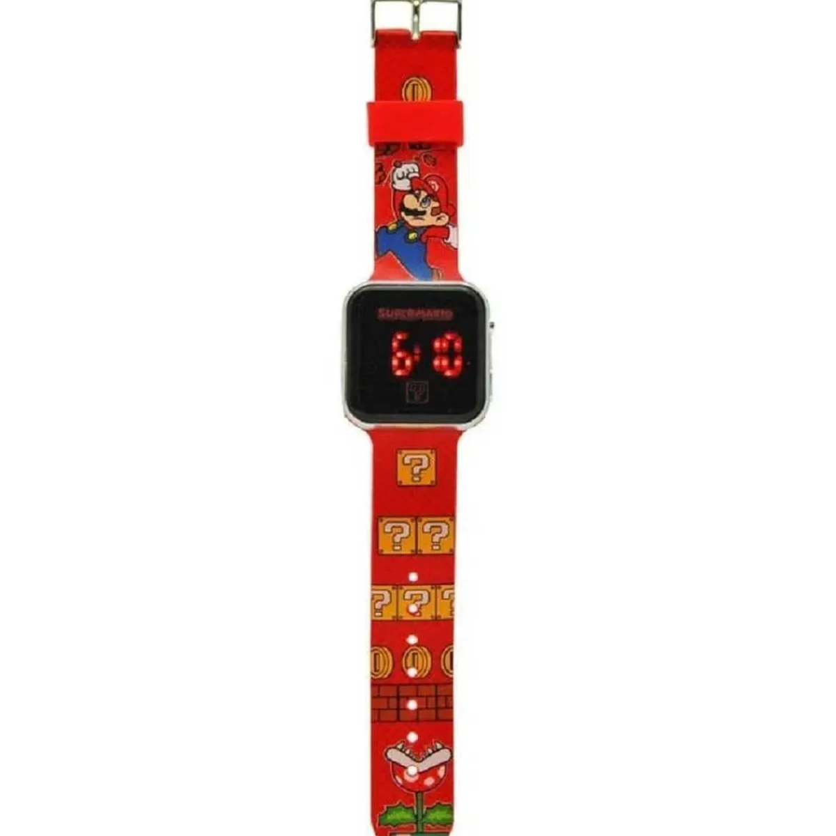 KIDS EUROSWAN S.L. Coleccionables Y Mini Mundos*Nintendo - Super Mario - Super Mario Reloj LED digital estilo Bros ㅤ