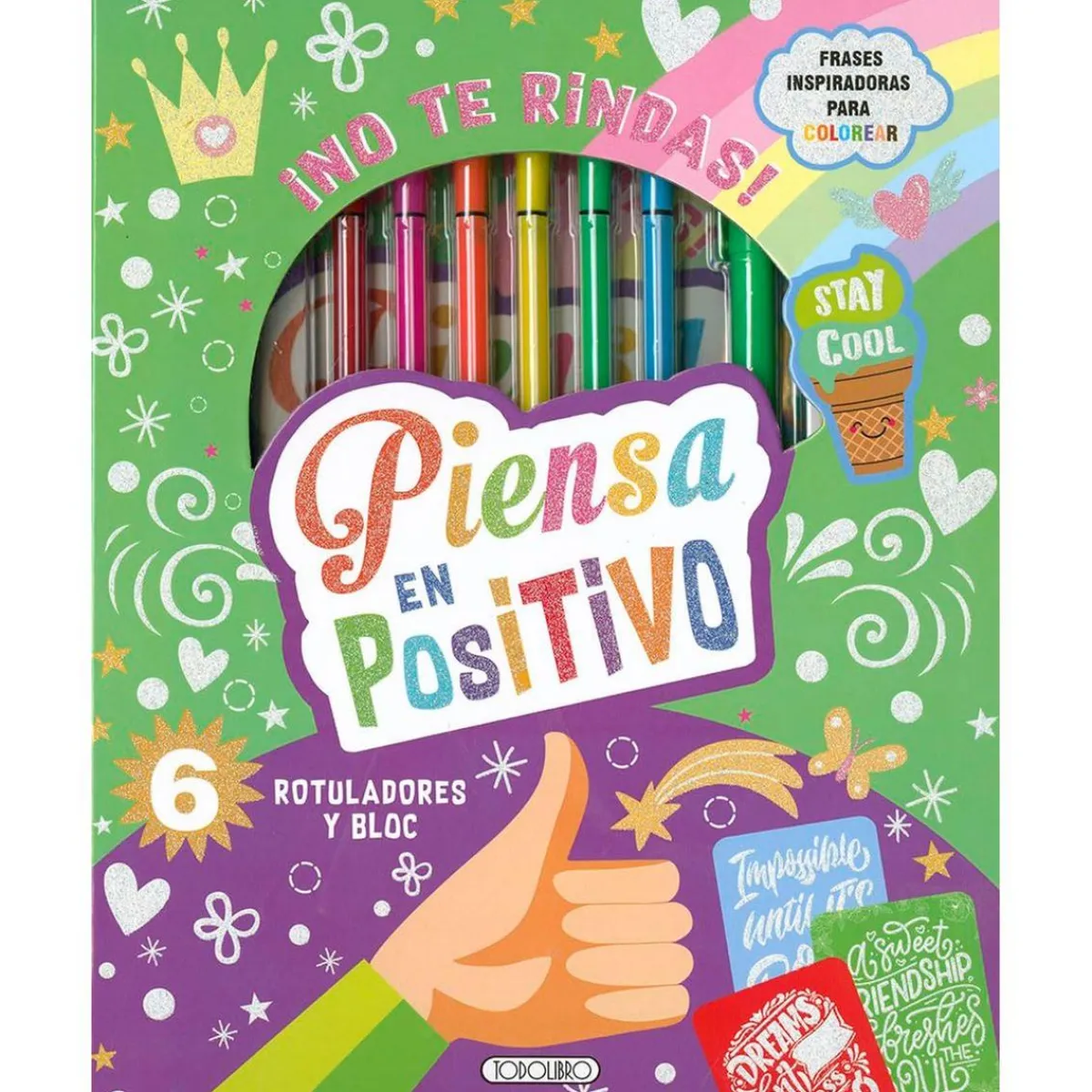 TODO LIBRO Juguetes Educativos Y Libros*No te rindas - Piensa en positivo