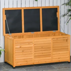 Outsunny Estilo De Vida*- Baúl de jardín de madera