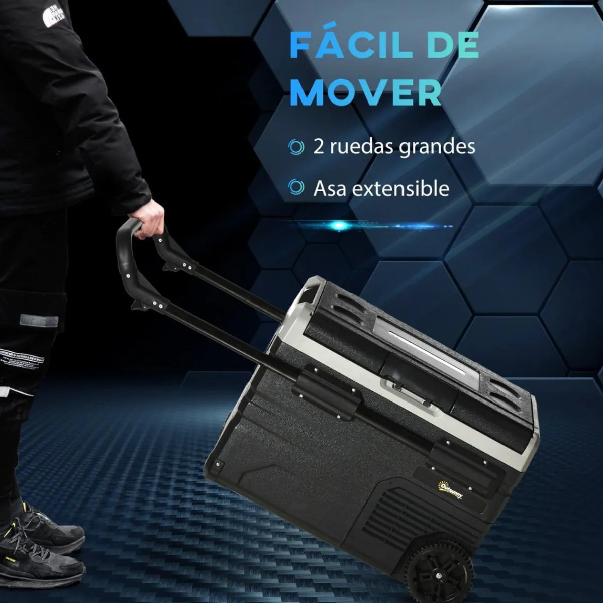 Outsunny Figuras De Acción*- Nevera congelador portatil 40L Negro