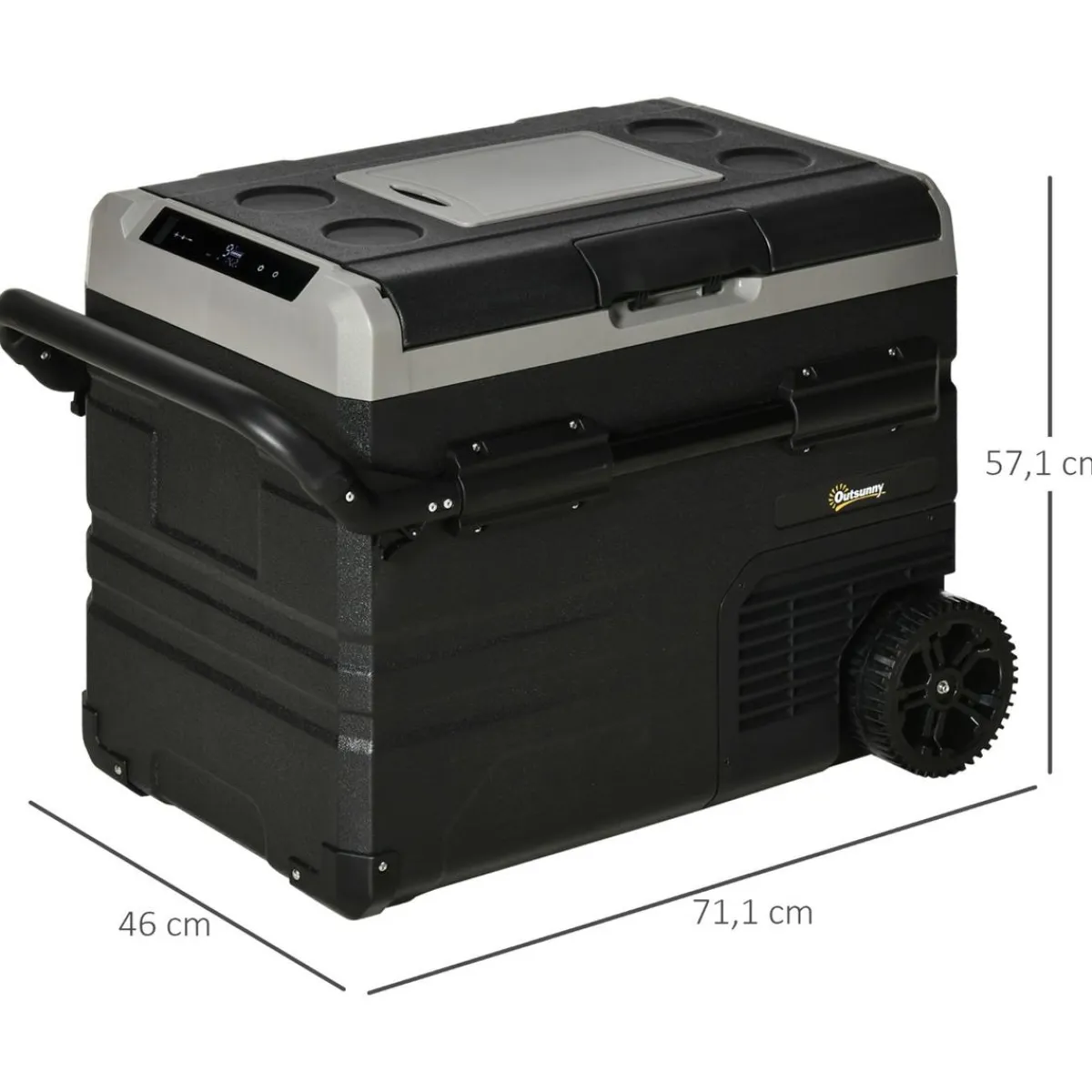 Outsunny Figuras De Acción*- Nevera congelador portatil 60L Negro