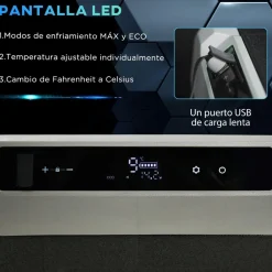 Outsunny Figuras De Acción*- Nevera congelador portatil 60L Negro