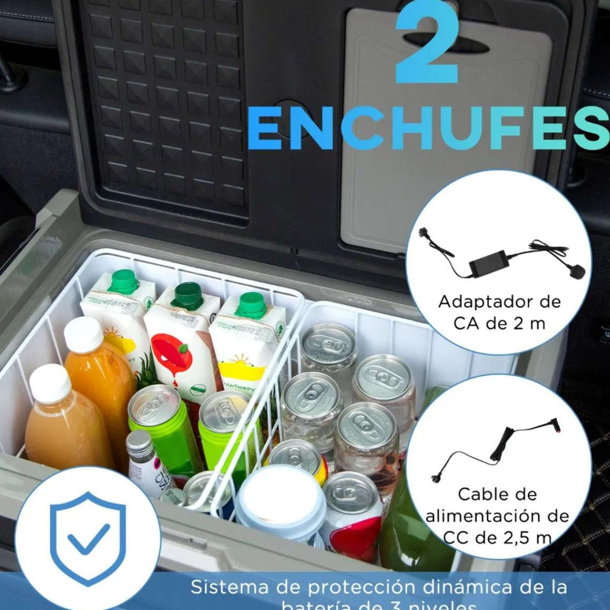 Outsunny Figuras De Acción*- Nevera congelador portatil 60L Negro