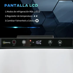 Outsunny Figuras De Acción*- Nevera congelador 30L Blanco