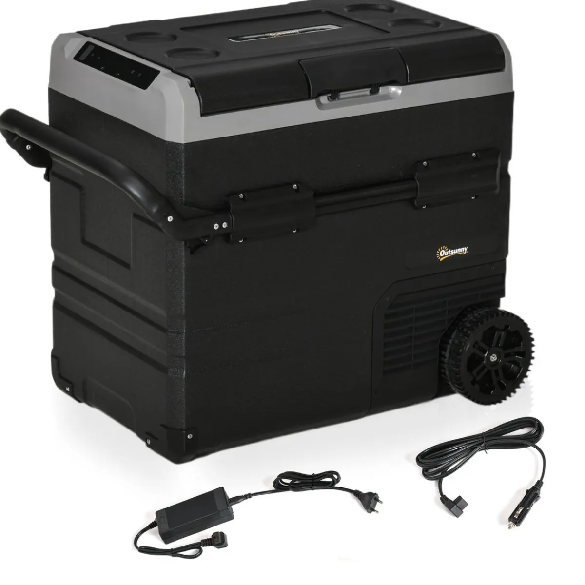 Outsunny Figuras De Acción*- Nevera congelador portatil 45L Negro