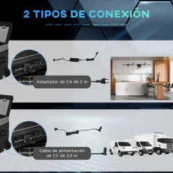 Outsunny Figuras De Acción*- Nevera congelador portatil 45L Negro