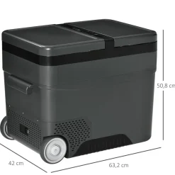 Outsunny Figuras De Acción*- Nevera congelador 45L Negro