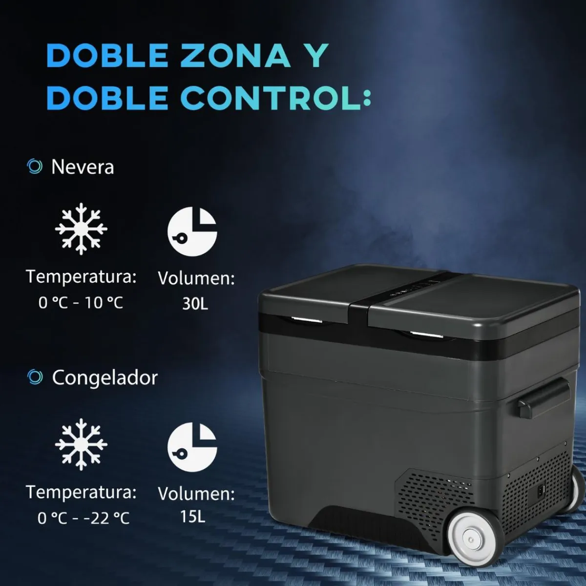 Outsunny Figuras De Acción*- Nevera congelador 45L Negro