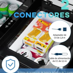 Outsunny Figuras De Acción*- Nevera congelador 45L Negro