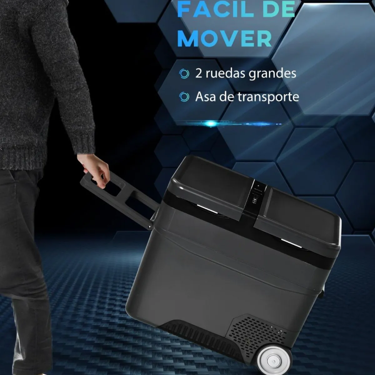 Outsunny Figuras De Acción*- Nevera congelador 45L Negro