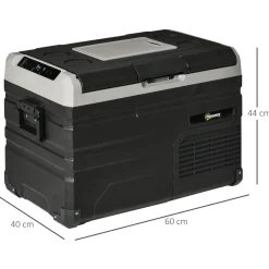 Outsunny Figuras De Acción*- Nevera congelador portatil 35L Negro