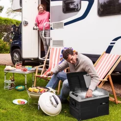 Outsunny Figuras De Acción*- Nevera congelador portatil 35L Negro