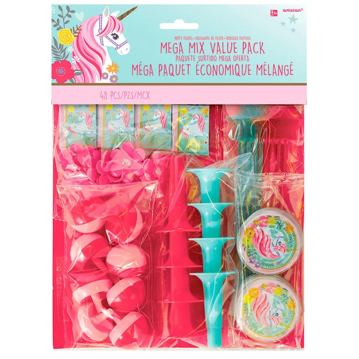 LIRAGRAM Artículos De Fiesta Y Regalos*Pack 48 Juguetes de Unicornio